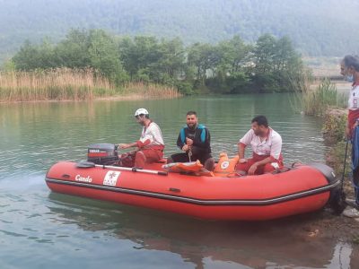 دهمین روز از اقدامات هلال احمر گیلان در خصوص یافتن دو جوان در رودخانه سفیدرود