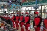 تجدید میثاق امدادگران و داوطلبان جمعیت هلال احمر گیلان با شهدا