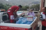 توزیع ۳۲ بسته غذایی در مناطق آسیب دیده از رانش زمین خرشک رودبار