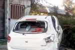 برخورد یک دستگاه خودروی سواری تیبا با درخت در محور سراوان