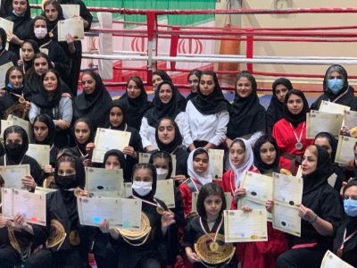 تیم رشت قهرمان مسابقات استانی فول کیک بوکسینگ بانوان شد