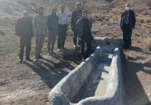 افتتاح خط انتقال آب کشاورزی توسط لوله در روستای گورد شهرستان رودبار