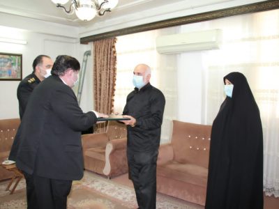 دیدار حیدری آزاد با خانواده‌های معظم شهدای مبارزه با مواد مخدر استان