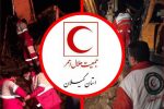 امدادرسانی جمعیت هلال احمر به حادثه ریزش سنگ معدن در شهرستان رودبار