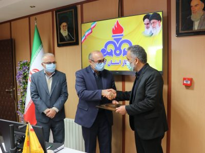 اعطای حکم سرپرست جدید شرکت گاز گیلان با حضور مدیر گاز رسانی ایران