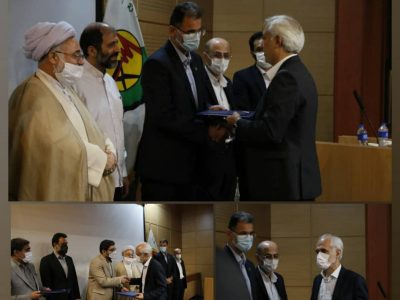    تجلیل و معارفه مدیران قبلی و جدید دفتر حراست و امور محرمانه شرکت توزیع برق استان گیلان