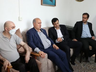 عیادت رییس فدراسیون فوتبال از بازیکن اسبق ملوان و چوکا