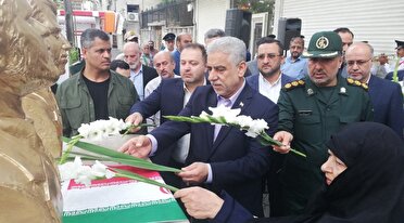 گلباران خیابان لاکانی رشت محل شهادت شهیدان انصاری و نورانی 