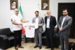 دیدار رئیس کمیته فوتبال ساحلی فدراسیون با سرپرست منطقه آزاد انزلی
