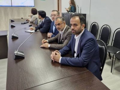 بازدید رئیس شورای شهر و شهردار رشت از مرکز واحد کنترل عملیات آستراخان روسیه