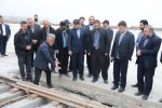 پایان عملیات اجرایی اتصال ریل به مجتمع بندری کاسپین در قطعه منطقه آزاد انزلی