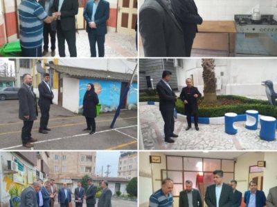بازدید مدیر کل آموزش و پرورش گیلان از مراکز اسکان نوروزی ناحیه یک رشت و دهکده ساحلی فرهنگیان انزلی 