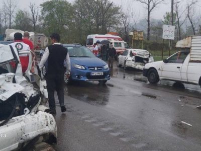 پنج مصدوم حاصل حادثه جاده‌ای محور سراوان به فومن