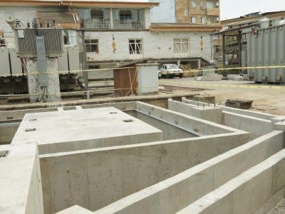 اتمام احداث فونداسیون ترانس قدرت پروژه افزایش ظرفیت پست لاهیجان یک