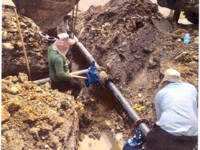 رفع ضعف فشار آب شرب 500 خانوار شهر رشت