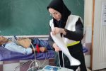 برپایی ایستگاه سلامت و ویزیت رایگان در روستای سطلسر لاهیجان