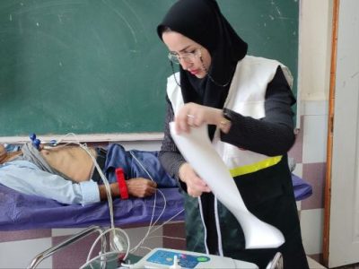 برپایی ایستگاه سلامت و ویزیت رایگان در روستای سطلسر لاهیجان
