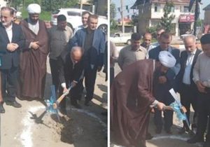 کلنگ پروژه لوله گذاری آب شرب احمدسرگوراب به زمین زده شد