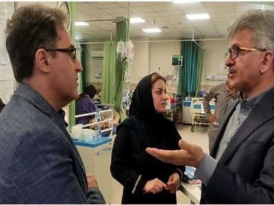 رئیس دانشگاه علوم پزشکی گیلان از بخش اورژانس بیمارستان رازی بازدید کرد