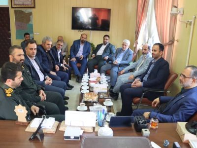 دیدار رئیس، اعضای شورا و شهردار رشت با فرمانده نیروی انتظامی گیلان و فرمانده انتظامی رشت
