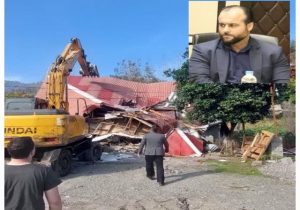 قلع و قمع یک ویلای ۷۰ متری در شهرستان شفت به‌دلیل تغییر کاربری اراضی زراعی