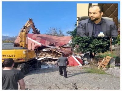 قلع و قمع یک ویلای ۷۰ متری در شهرستان شفت به‌دلیل تغییر کاربری اراضی زراعی