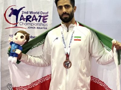 پیام رئیس شورای رشت به کاراته کار گیلانی در پی کسب مدال برنز مسابقات جهانی