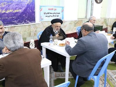 جمعی از اعضای شورای قضایی گیلان در مساجد رشت حضور یافتند