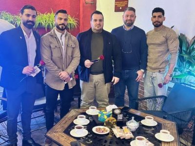 تجلیل مدیر باغ رستوران سمیعی رشت از قهرمانان بدنسازی و پرورش اندام این شهرستان