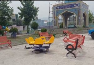 پارک شادی رستم آباد به وسایل بازی کودکان مجهز شد
