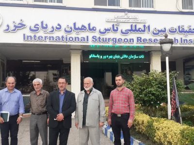 بازدید مدیرعامل آسایشگاه سالمندان گیلان از موسسه تحقیقات بینالمللی تاس ماهیان دریای خزر