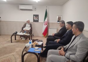 دیدار مدیرعامل بانک قرض‌الحسنه مهر ایران با آیت الله فلاحتی