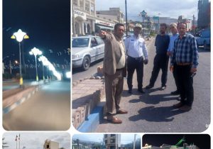 بازدید پلیس و کارشناسان از توتکابن؛ میدان اصلی تغییر شکل می‌دهد