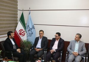 حمایت قاطع دستگاه قضایی از تولید؛ دیدار مدیرعامل سیمان خزر با رئیس دادگستری رودبار