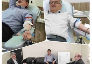 «اهدای خون» پیام همدلی مسئولان گیلان