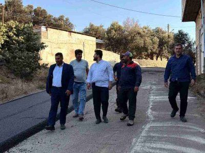 نظارت میدانی مدیریت شهری رودبار بر روند اجرای نهضت آسفالت